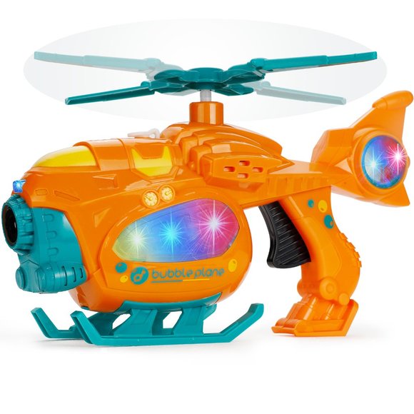 Bubble Gun Bubble Machine for Toddlers, 2000+ Bubbles Per Minute, Helicopter Bu - Picture 6 of 10